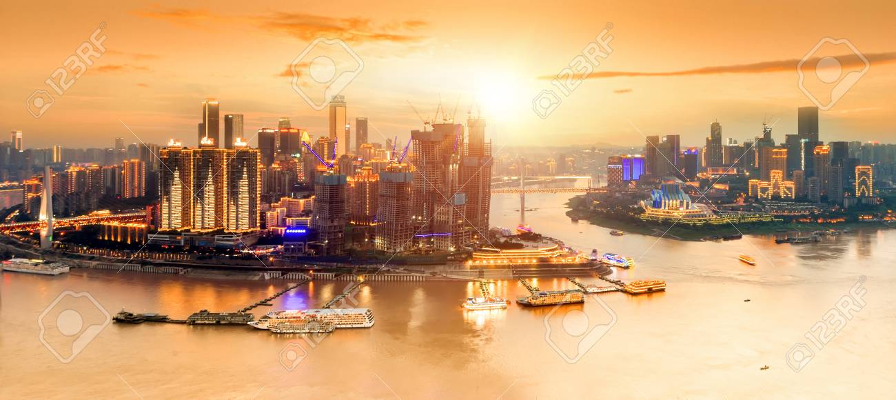 Beautiful city scenery, in Chongqing, China